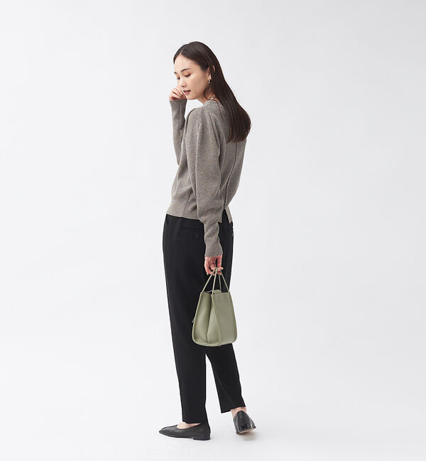 qualite「【セットアップ対応】スラブシャークスキンハイウエストパンツ」|その他|