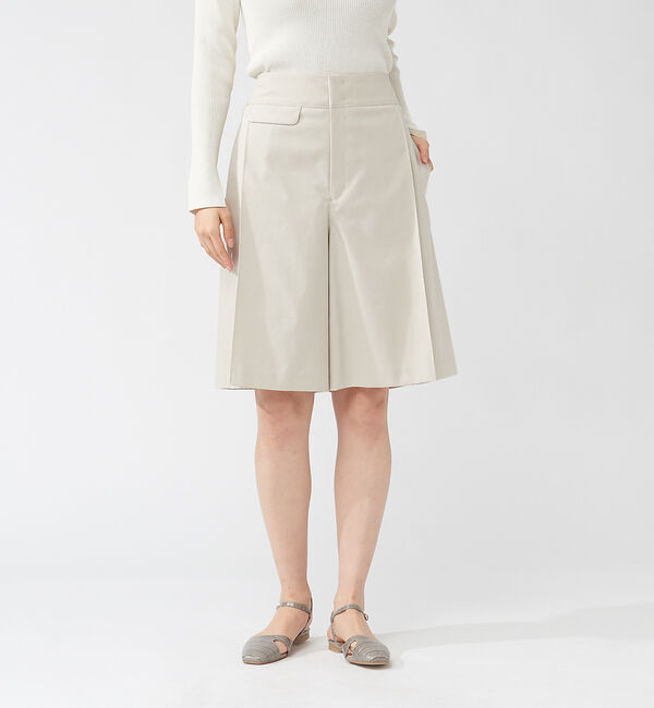 qualite「シャンブレーハーフパンツ」|その他|ベージュ