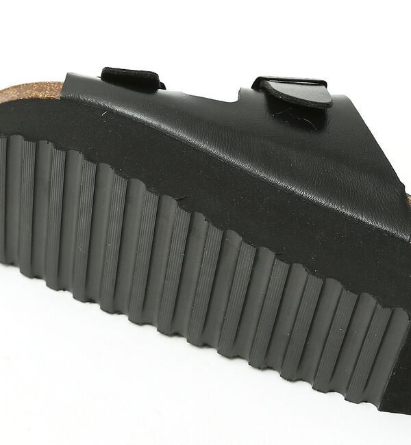 AU BANNISTER「●PLAKTON ダブルベルト厚底サンダル」|サンダル|