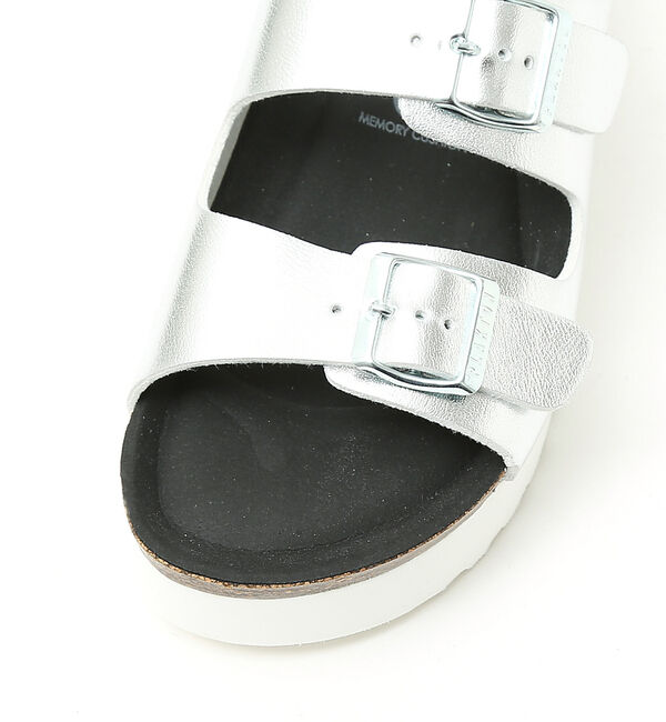 AU BANNISTER「●PLAKTON ダブルベルト厚底サンダル」|サンダル|