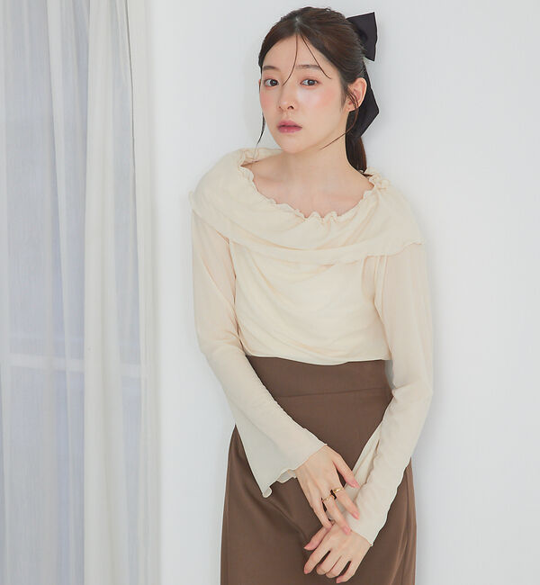 SELFIST「フリルオフショルシアーカットソー」|Tシャツ・カットソー|