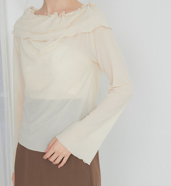 SELFIST「フリルオフショルシアーカットソー」|Tシャツ・カットソー|