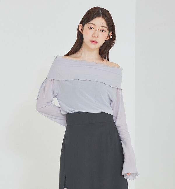 SELFIST「フリルオフショルシアーカットソー」|Tシャツ・カットソー|