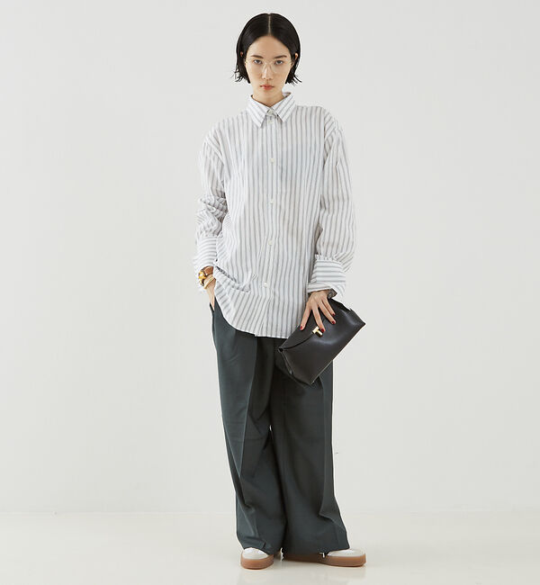 The Store by C' 「【ROHE】Wide Leg Double Pleated Trousers／ワ」|その他|