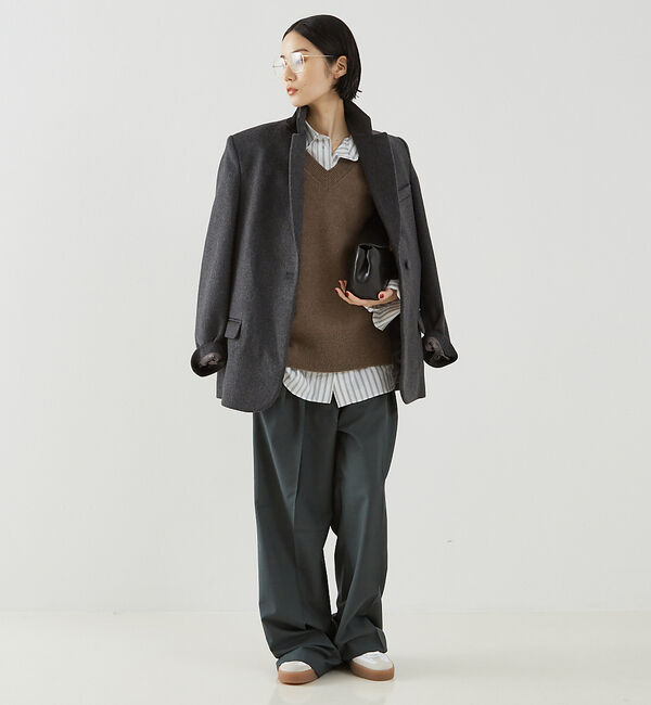 The Store by C' 「【ROHE】Wide Leg Double Pleated Trousers／ワ」|その他|