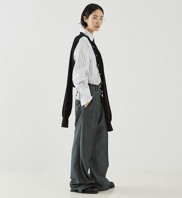 The Store by C' 「【ROHE】Wide Leg Double Pleated Trousers／ワ」|その他|