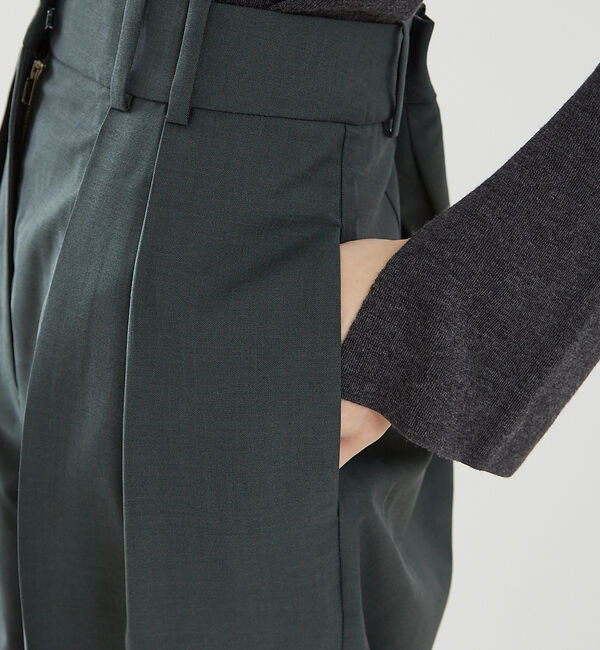 The Store by C' 「【ROHE】Wide Leg Double Pleated Trousers／ワ」|その他|