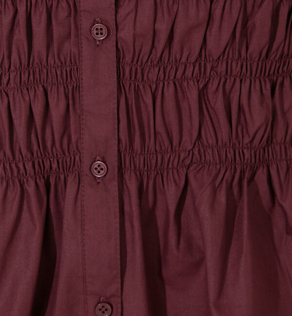 NOMINE「ビスチェ風 シャーリング シャツ」|シャツ・ブラウス|