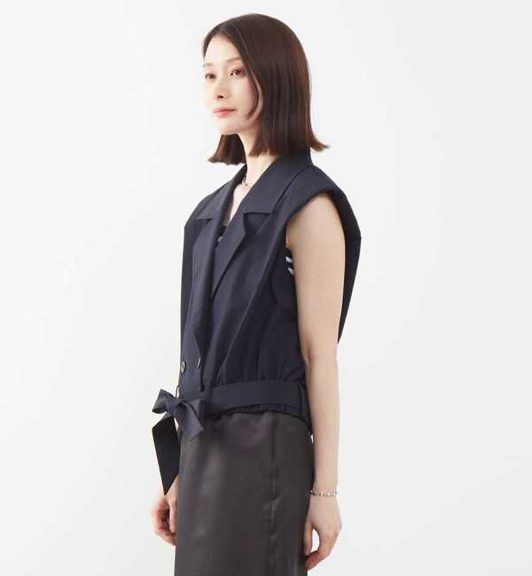 Soffitto「2WAYストレッチノースリーブブルゾン」|ブルゾン・スタジャン|