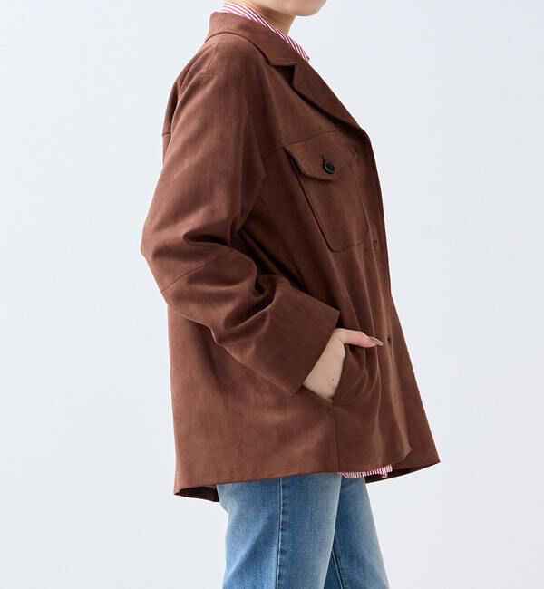 SOFFITTO「スウェード調ブルゾン」|ブルゾン・スタジャン|