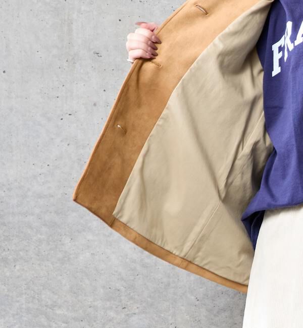 SOFFITTO「スウェード調ブルゾン」|ブルゾン・スタジャン|