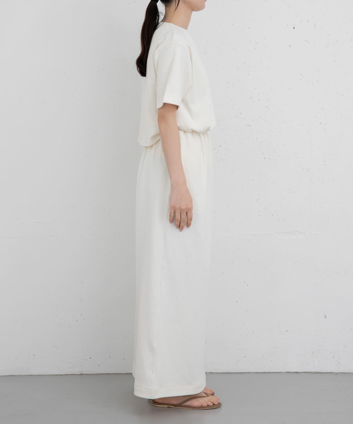 URBAN RESEARCH DOORS「FORK&SPOON　バックレイヤードカットソーワンピース」|ワンピース|