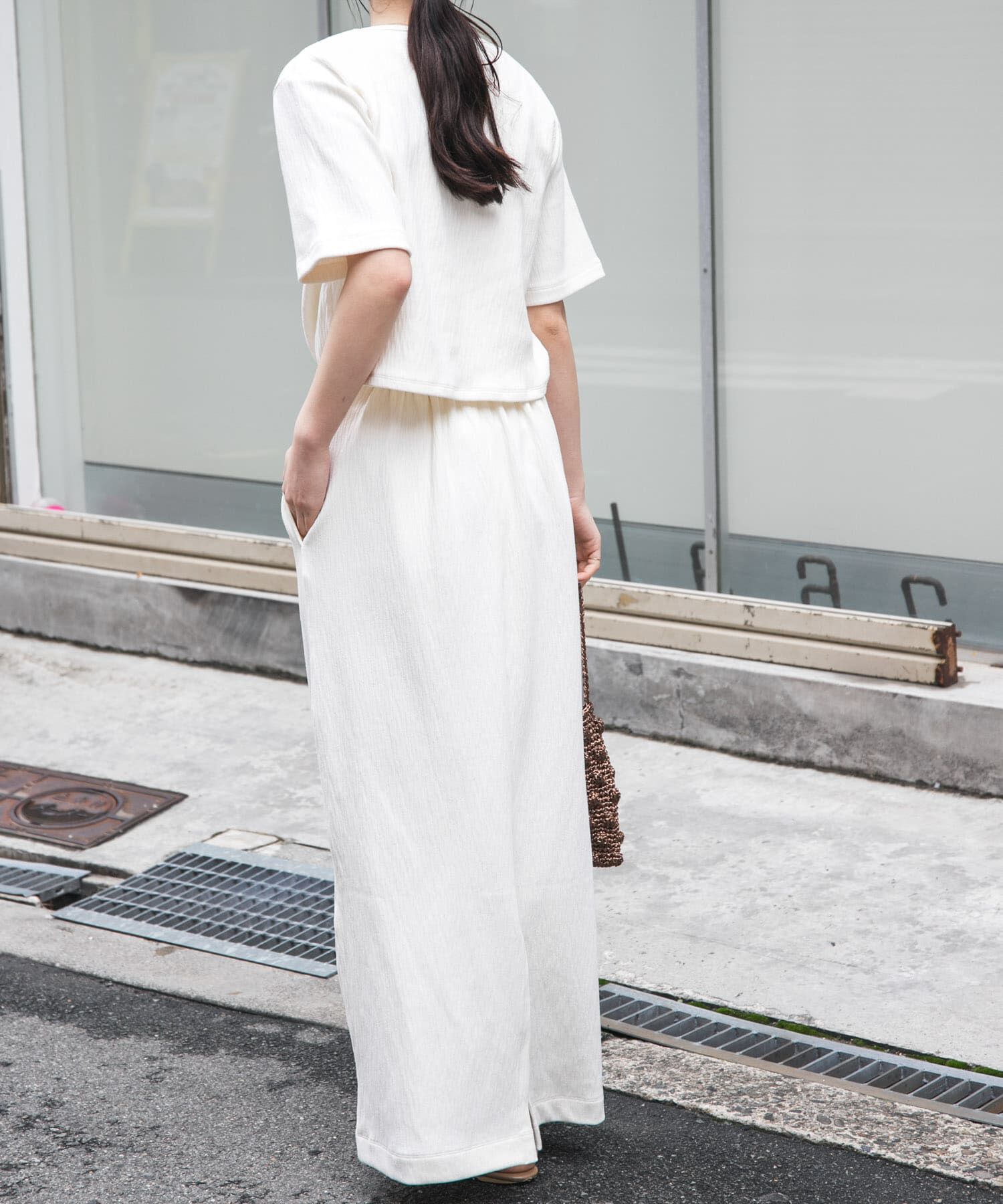 URBAN RESEARCH DOORS「FORK&SPOON　バックレイヤードカットソーワンピース」|ワンピース|