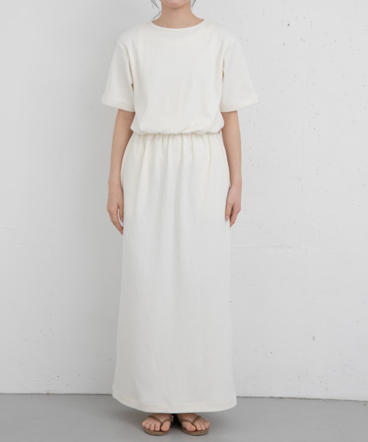 URBAN RESEARCH DOORS「FORK&SPOON　バックレイヤードカットソーワンピース」|ワンピース|