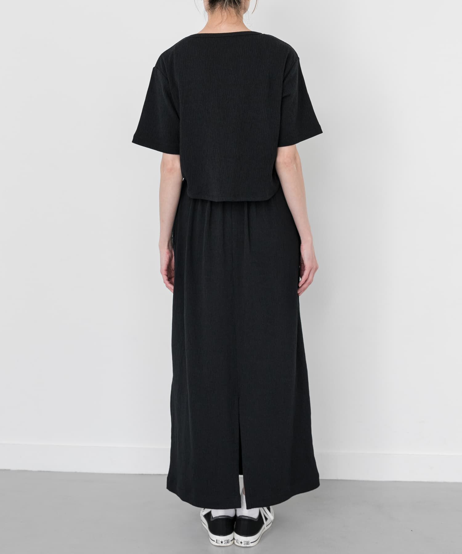 URBAN RESEARCH DOORS「FORK&SPOON　バックレイヤードカットソーワンピース」|ワンピース|