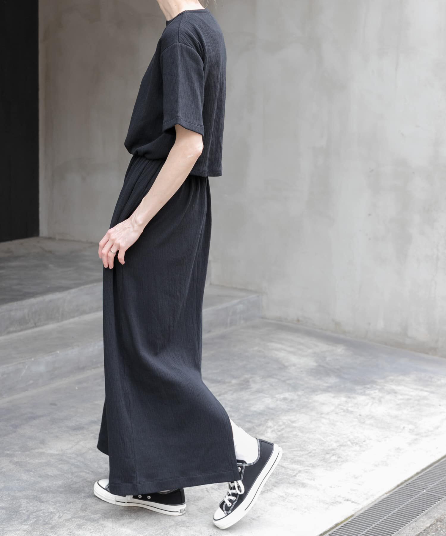 URBAN RESEARCH DOORS「FORK&SPOON　バックレイヤードカットソーワンピース」|ワンピース|