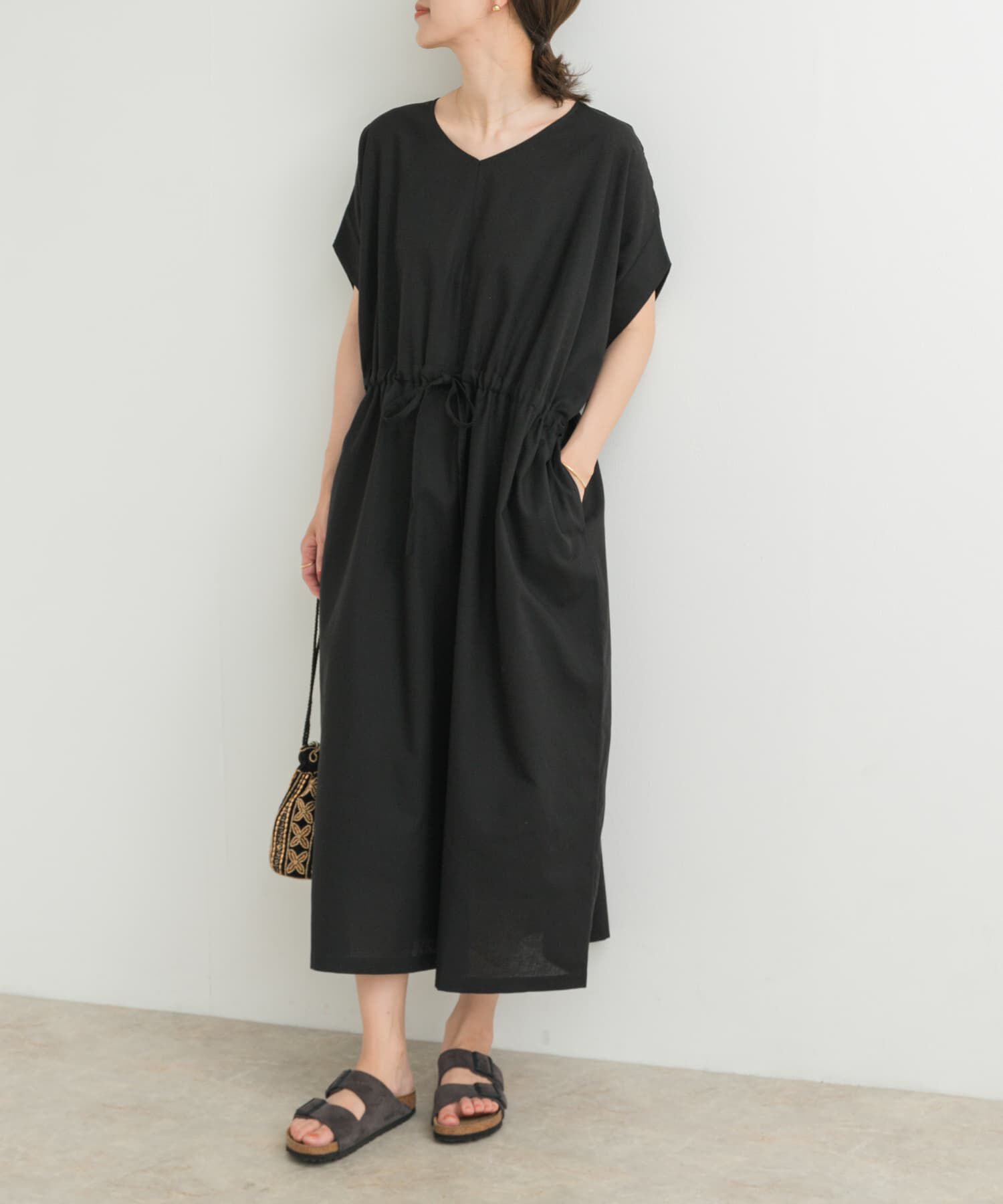 URBAN RESEARCH DOORS「『WEB/一部店舗限定ｻｲｽﾞ』『UR TECH 高機能ﾘﾈﾝ』ｳｴｽﾄｷﾞｬｻﾞ 」|ワンピース|