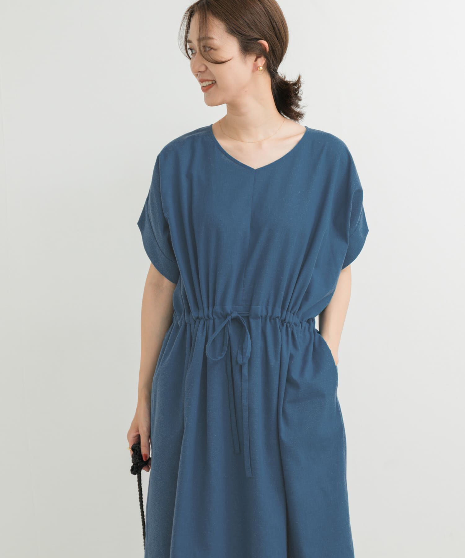 URBAN RESEARCH DOORS「『WEB/一部店舗限定ｻｲｽﾞ』『UR TECH 高機能ﾘﾈﾝ』ｳｴｽﾄｷﾞｬｻﾞ 」|ワンピース|