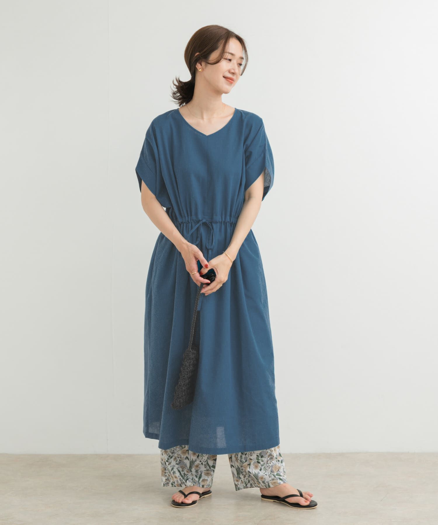 URBAN RESEARCH DOORS「『WEB/一部店舗限定ｻｲｽﾞ』『UR TECH 高機能ﾘﾈﾝ』ｳｴｽﾄｷﾞｬｻﾞ 」|ワンピース|