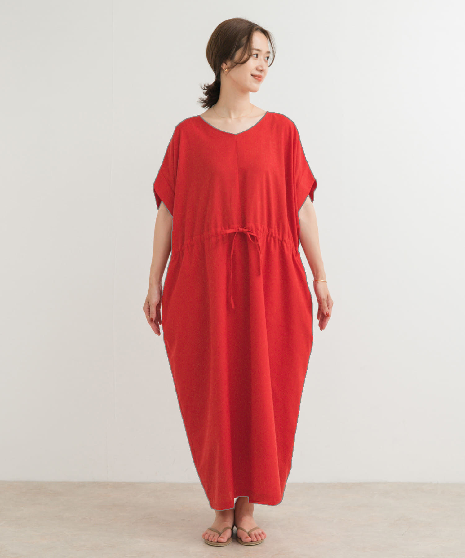 URBAN RESEARCH DOORS「『WEB/一部店舗限定ｻｲｽﾞ』『UR TECH 高機能ﾘﾈﾝ』ｳｴｽﾄｷﾞｬｻﾞ 」|ワンピース|