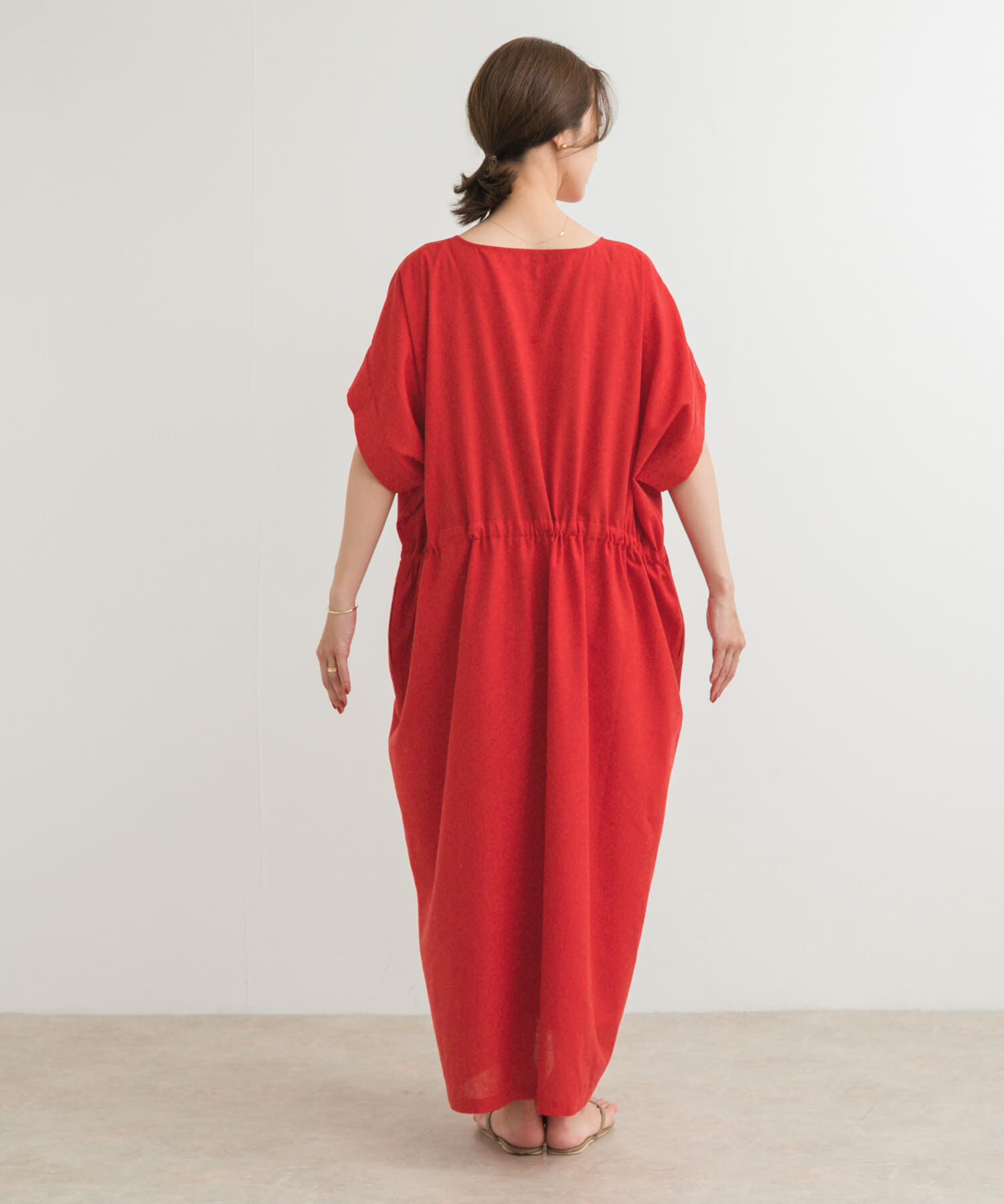 URBAN RESEARCH DOORS「『WEB/一部店舗限定ｻｲｽﾞ』『UR TECH 高機能ﾘﾈﾝ』ｳｴｽﾄｷﾞｬｻﾞ 」|ワンピース|