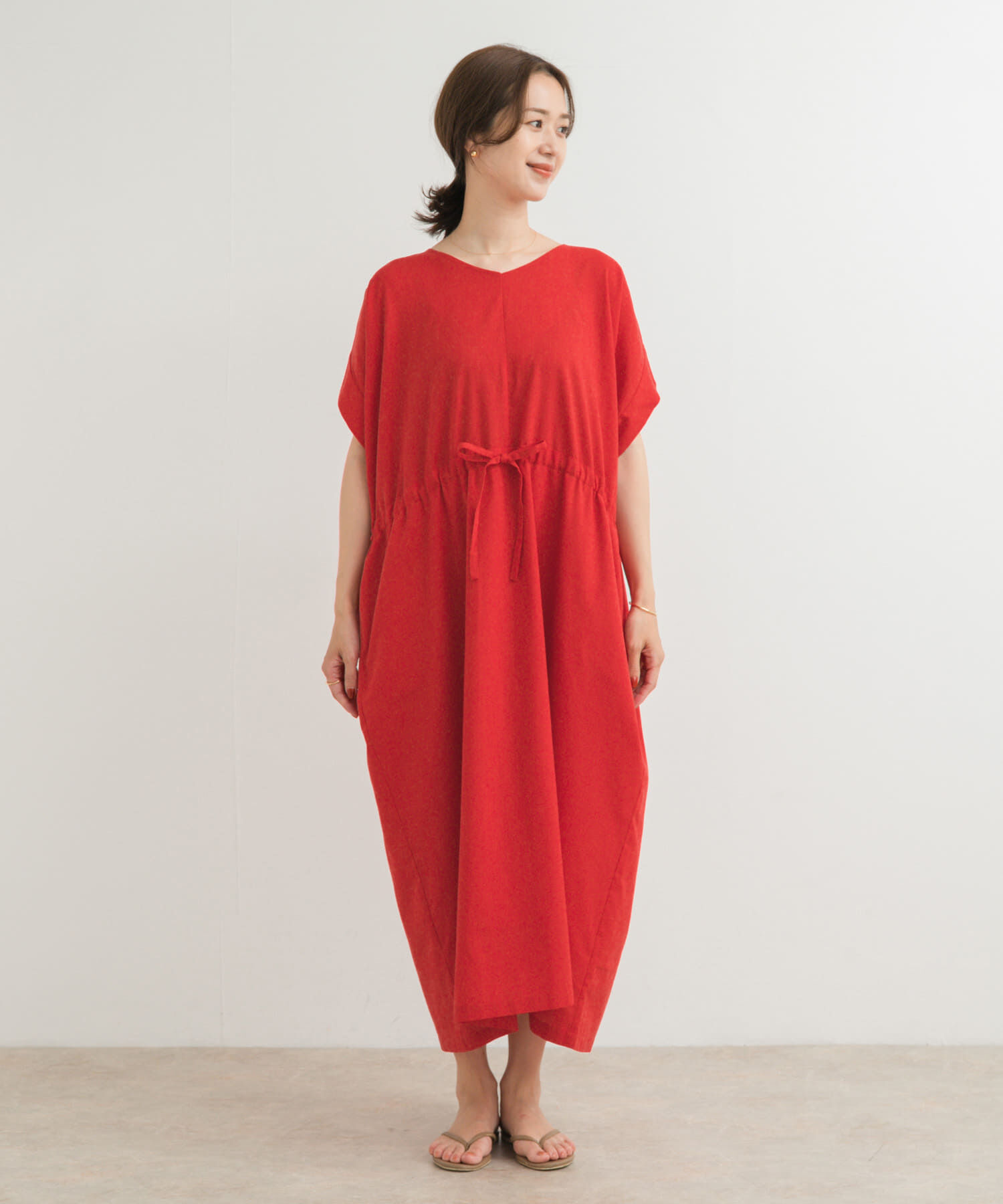 URBAN RESEARCH DOORS「『WEB/一部店舗限定ｻｲｽﾞ』『UR TECH 高機能ﾘﾈﾝ』ｳｴｽﾄｷﾞｬｻﾞ 」|ワンピース|