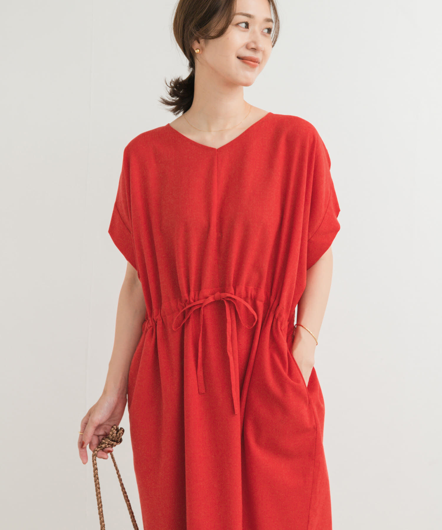 URBAN RESEARCH DOORS「『WEB/一部店舗限定ｻｲｽﾞ』『UR TECH 高機能ﾘﾈﾝ』ｳｴｽﾄｷﾞｬｻﾞ 」|ワンピース|