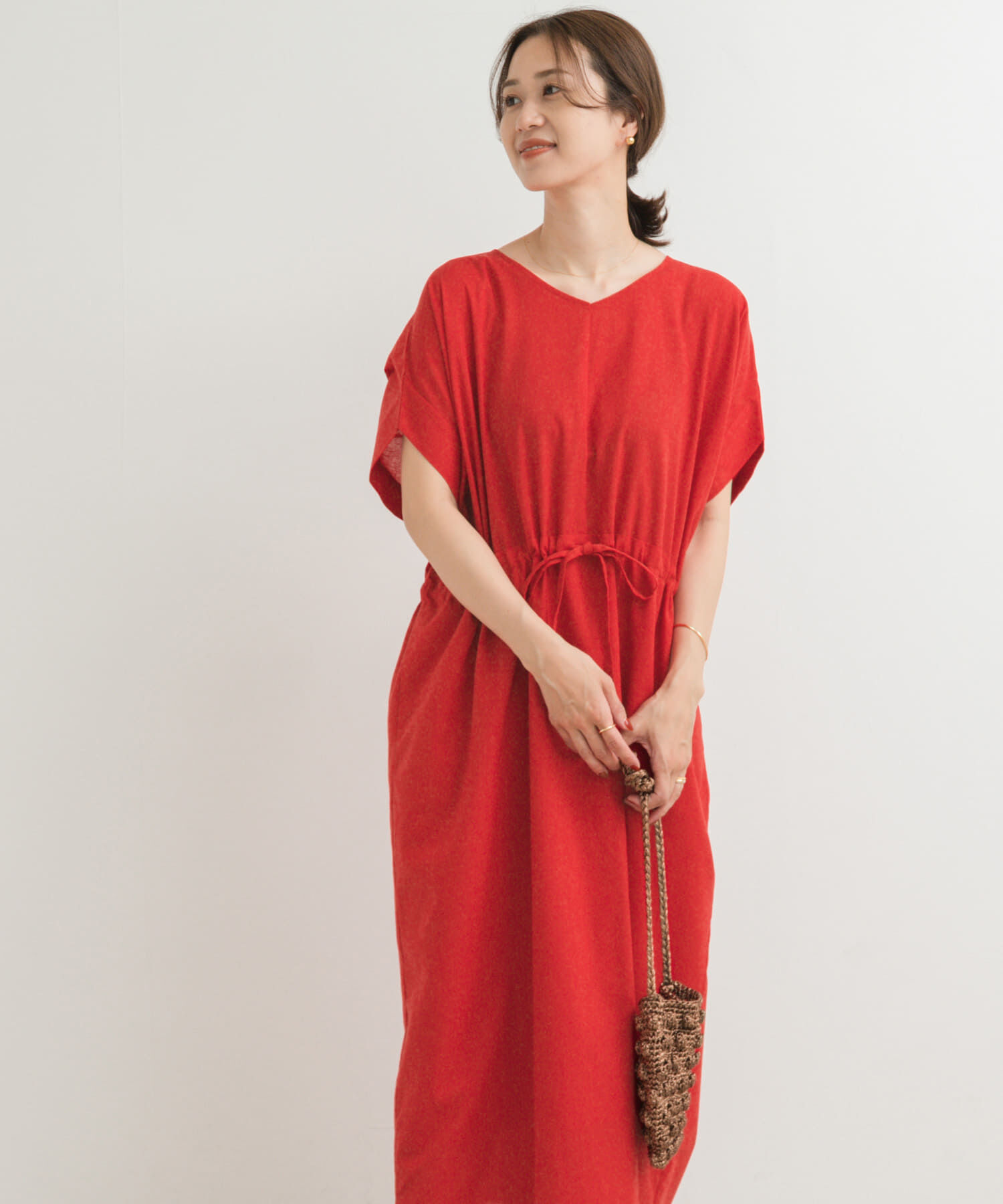 URBAN RESEARCH DOORS「『WEB/一部店舗限定ｻｲｽﾞ』『UR TECH 高機能ﾘﾈﾝ』ｳｴｽﾄｷﾞｬｻﾞ 」|ワンピース|