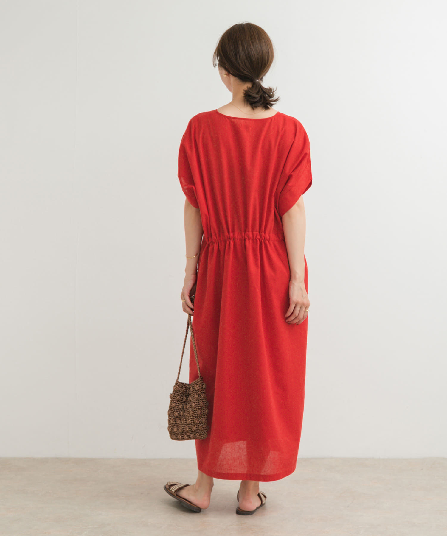 URBAN RESEARCH DOORS「『WEB/一部店舗限定ｻｲｽﾞ』『UR TECH 高機能ﾘﾈﾝ』ｳｴｽﾄｷﾞｬｻﾞ 」|ワンピース|