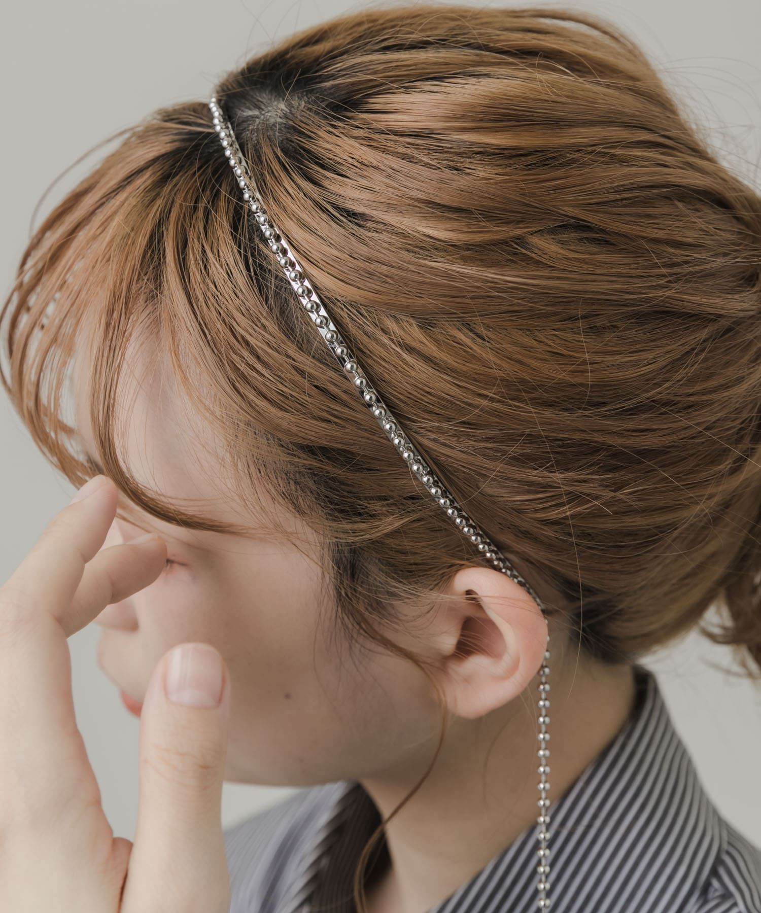 SMELLY「サイドロングボールチェーンカチューシャ」|カチューシャ|