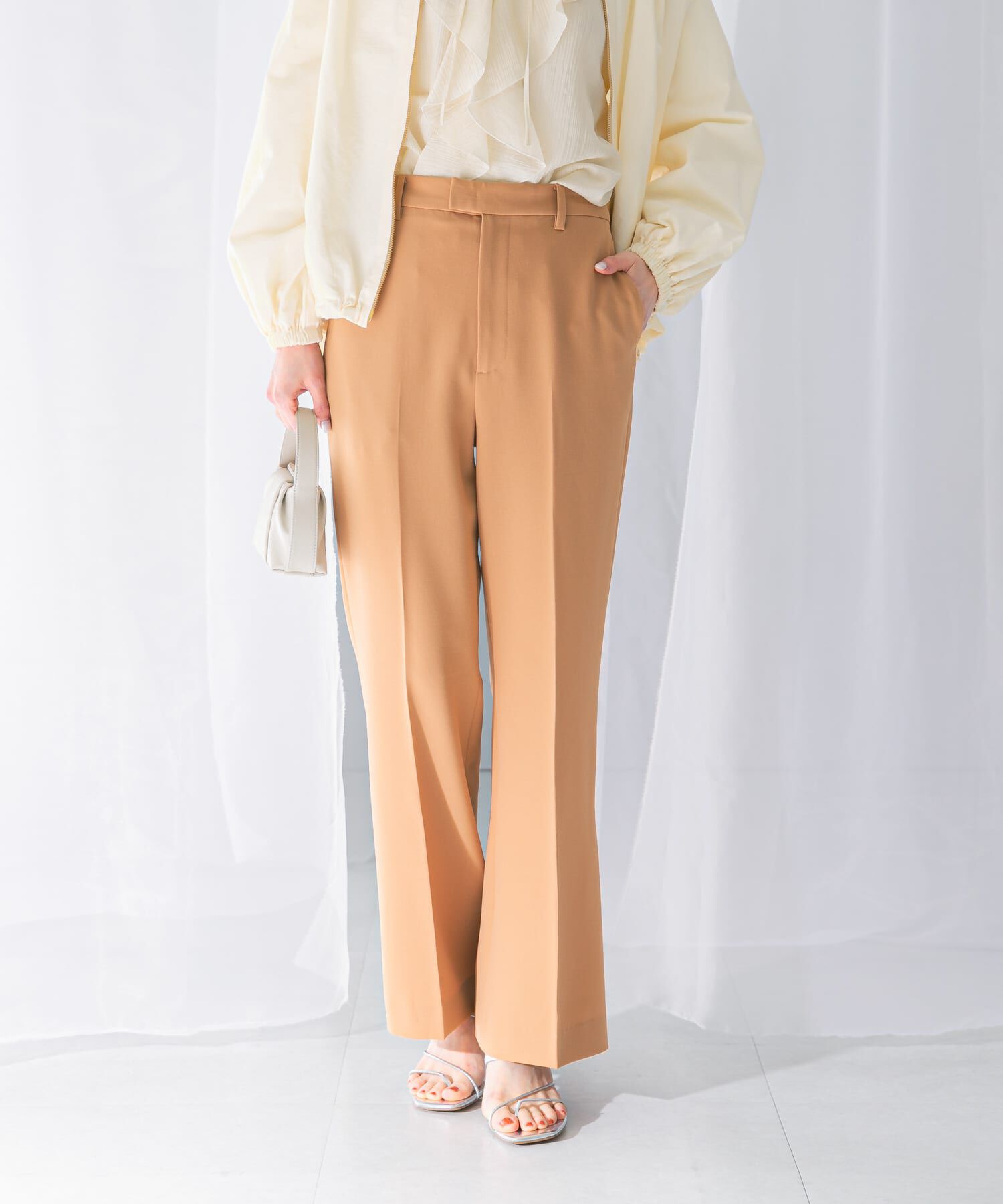 URBAN RESEARCH ROSSO「防シワセミフレアパンツ」|その他|キャメル