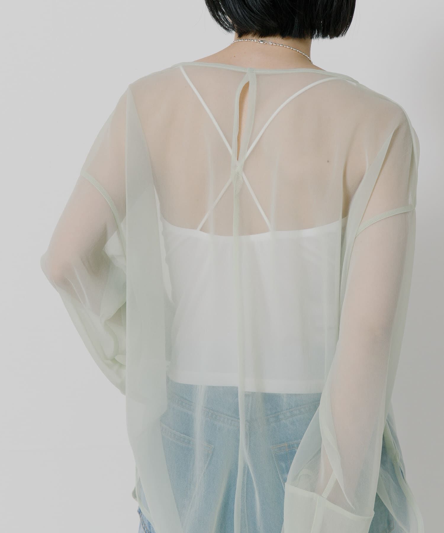 URBAN RESEARCH「『MADE IN JAPAN』 アセテートカップ付きショート丈キャミソール」|キャミソール|