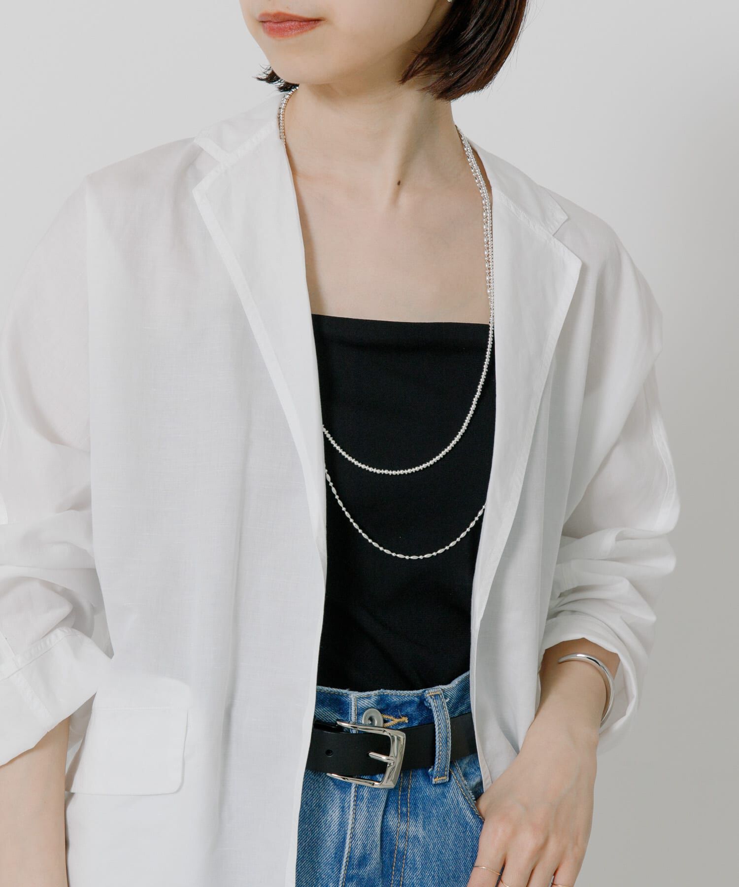 URBAN RESEARCH「『MADE IN JAPAN』 アセテートカップ付きショート丈キャミソール」|キャミソール|