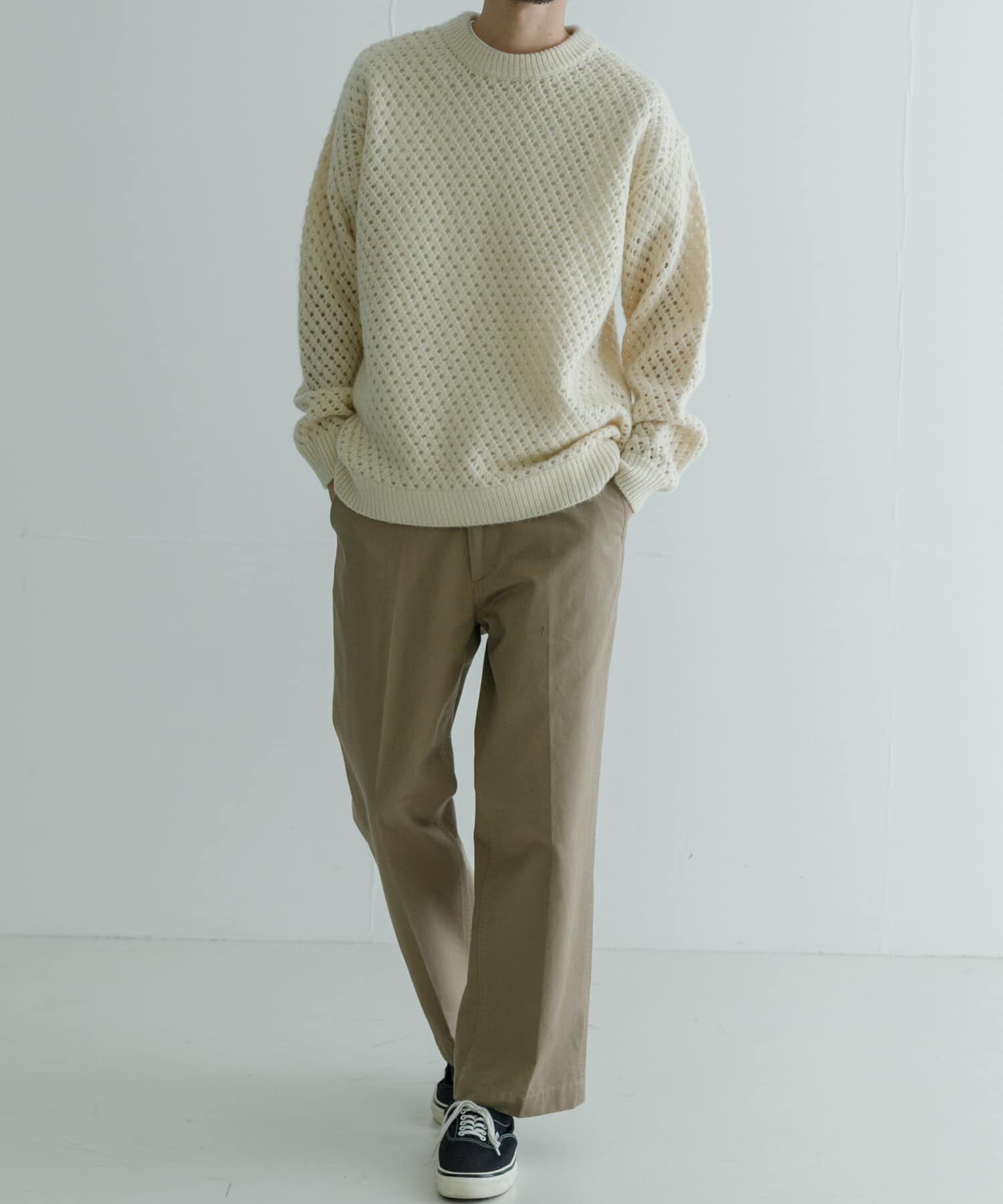 URBAN RESEARCH「ウールアクリルメッシュニット」|ニット・セーター|