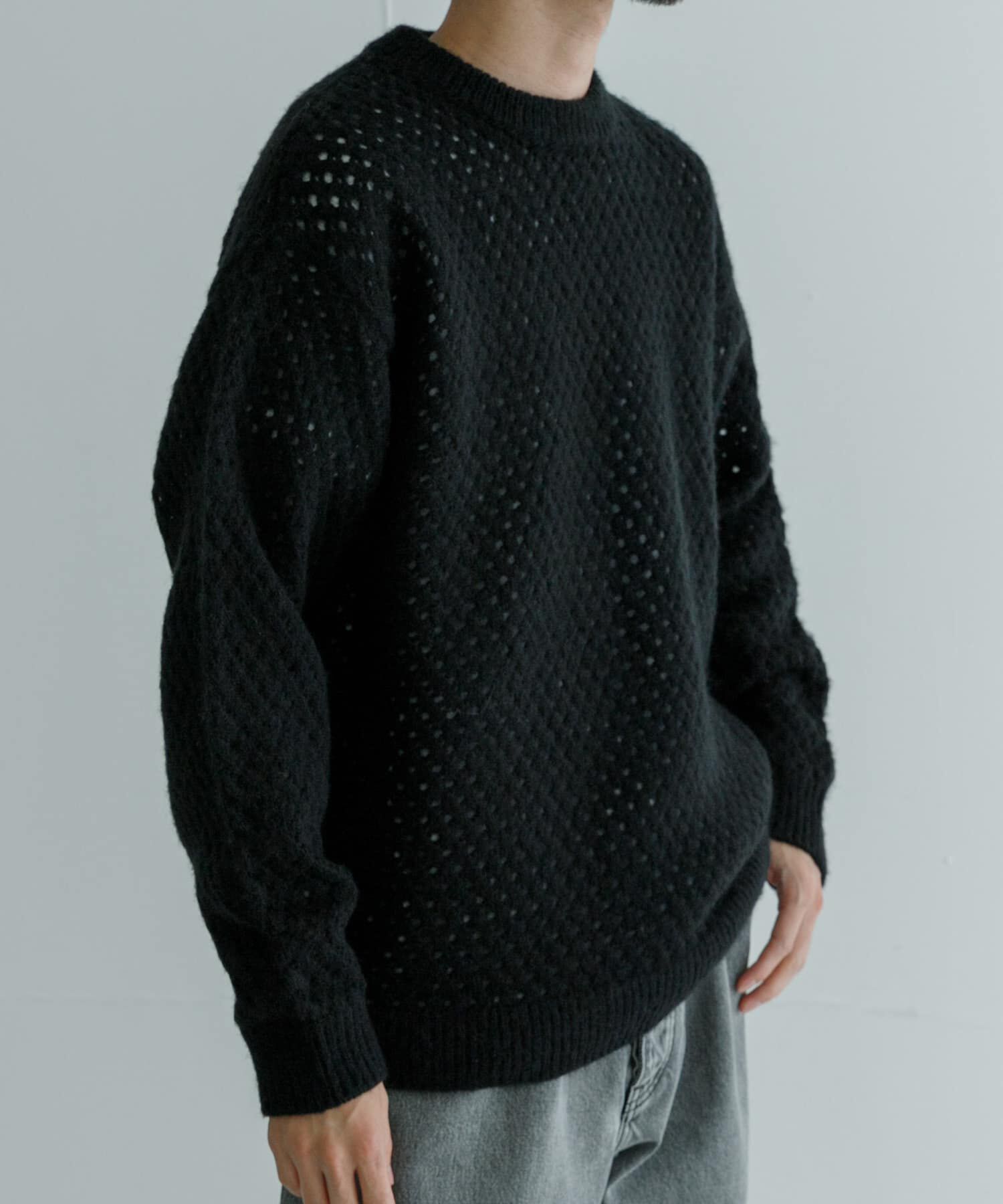 URBAN RESEARCH「ウールアクリルメッシュニット」|ニット・セーター|