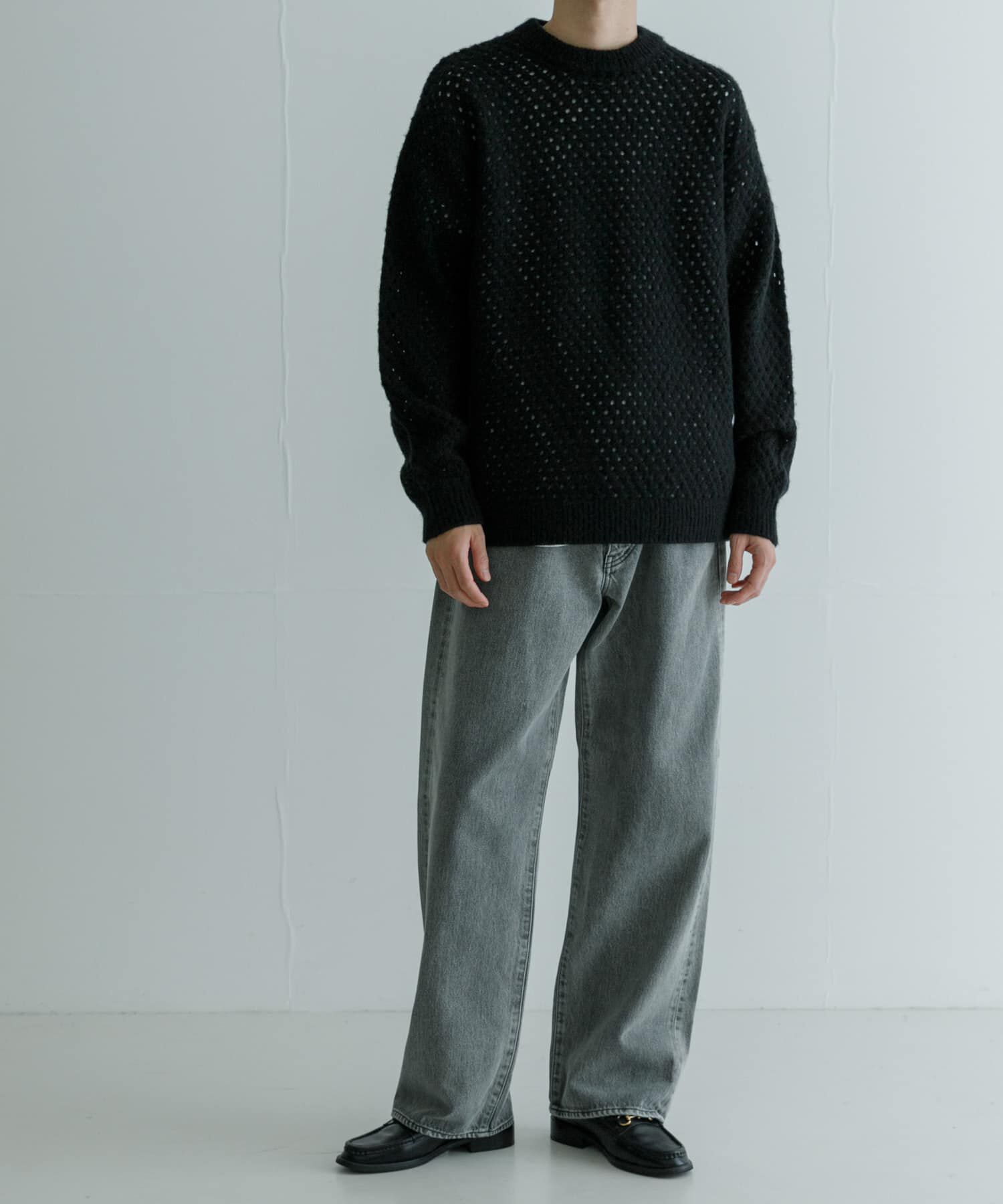 URBAN RESEARCH「ウールアクリルメッシュニット」|ニット・セーター|