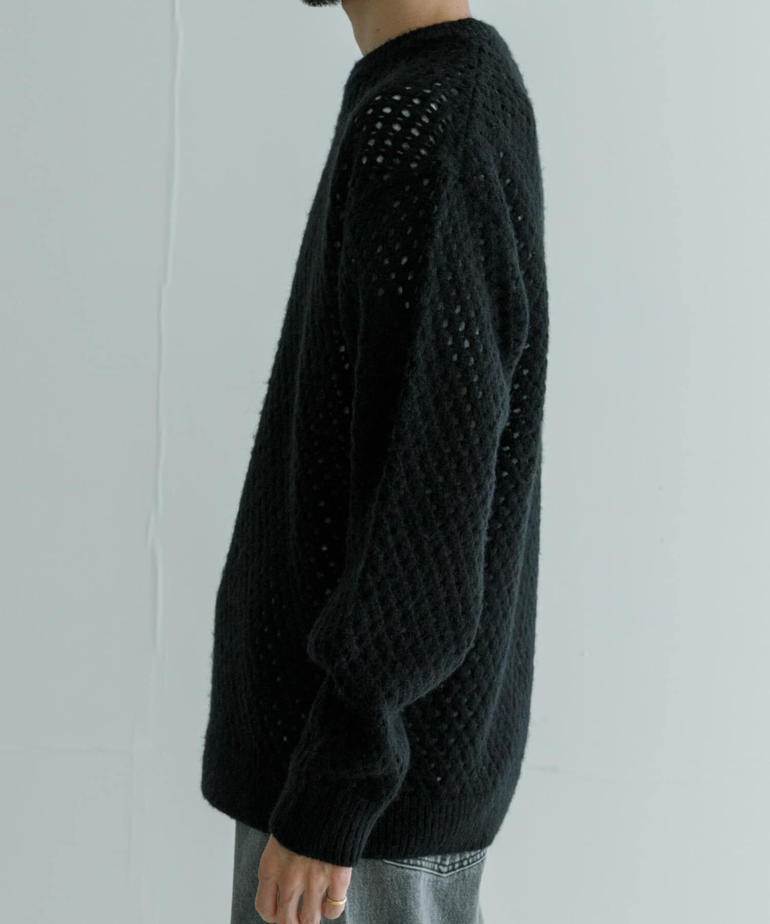 URBAN RESEARCH「ウールアクリルメッシュニット」|ニット・セーター|