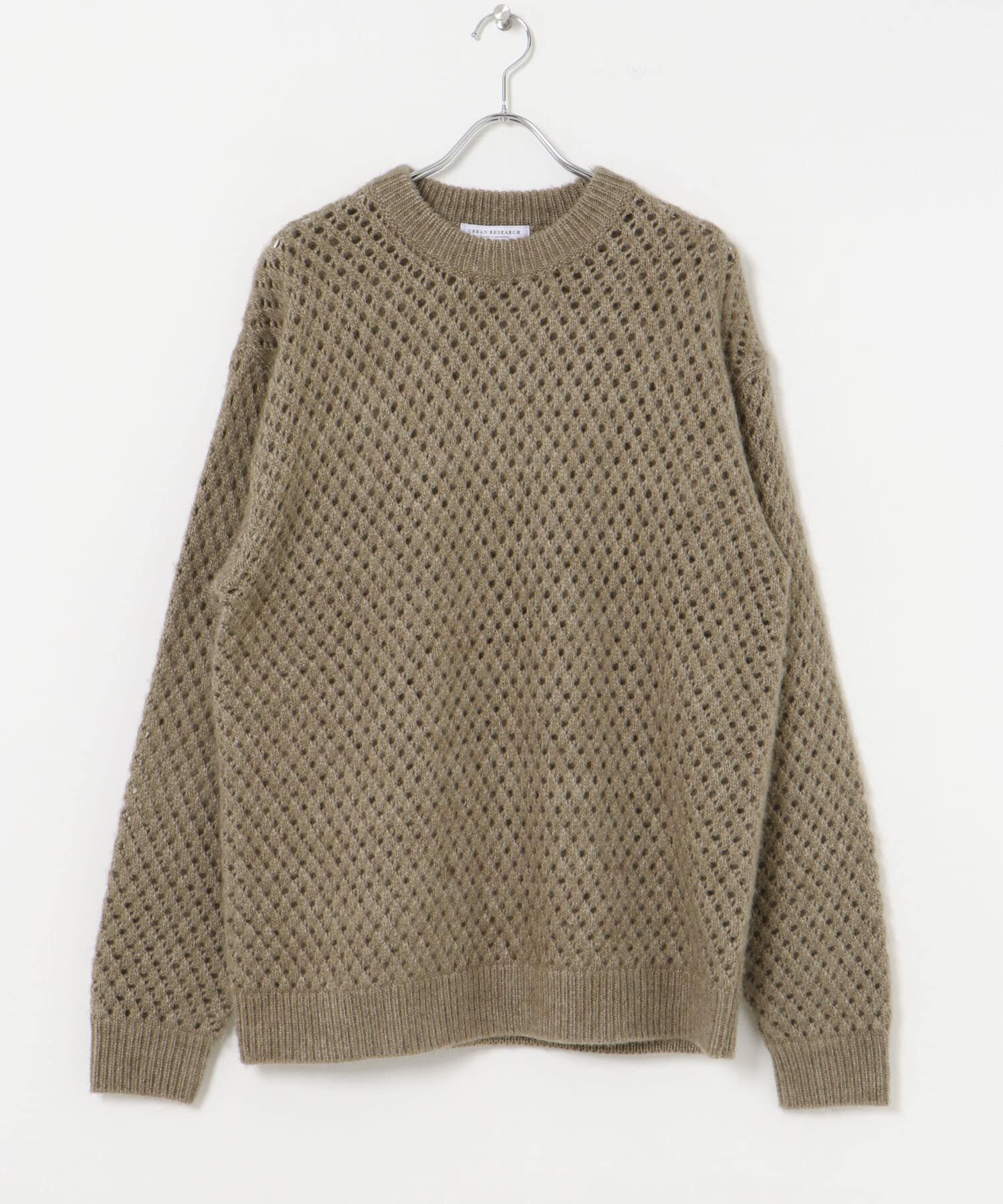 URBAN RESEARCH「ウールアクリルメッシュニット」|ニット・セーター|