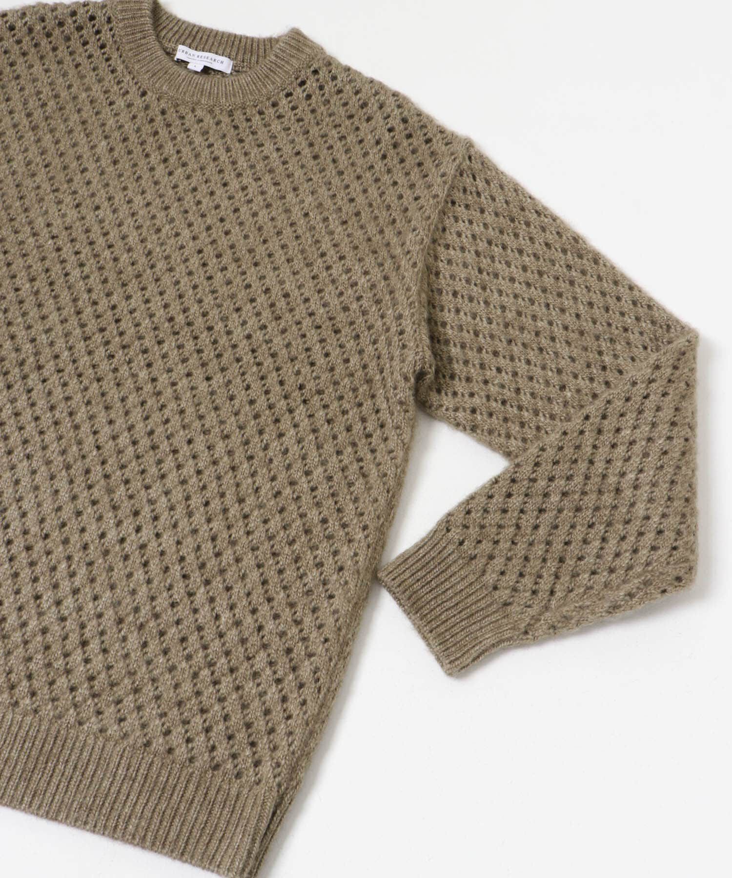 URBAN RESEARCH「ウールアクリルメッシュニット」|ニット・セーター|