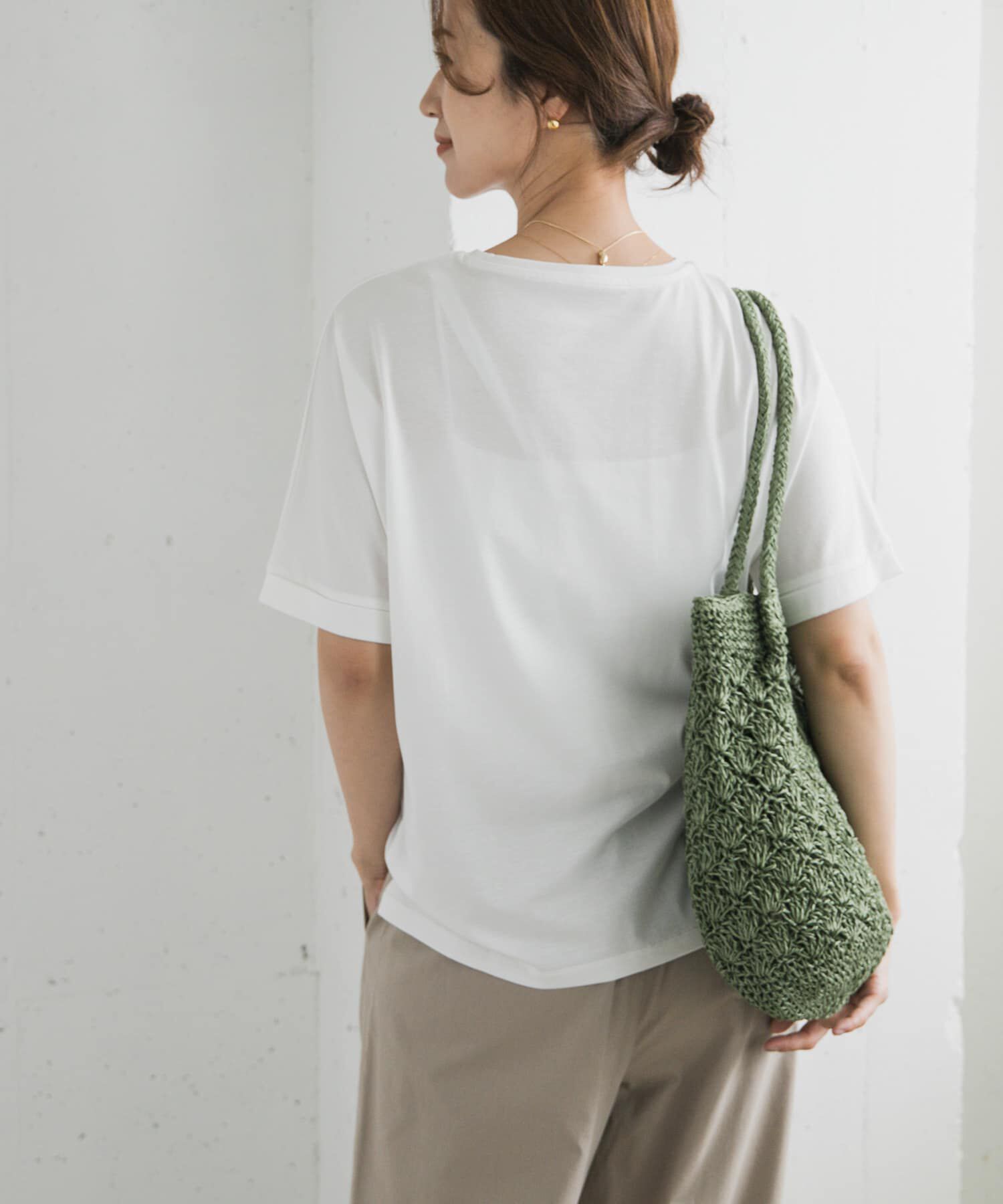 URBAN RESEARCH DOORS「『UVｶｯﾄ/接触冷感 /ﾏｼﾝｳｫｯｼｬﾌﾞﾙ』ｼﾙｷｰｺｯﾄﾝﾛｰﾙ  」|Tシャツ・カットソー|