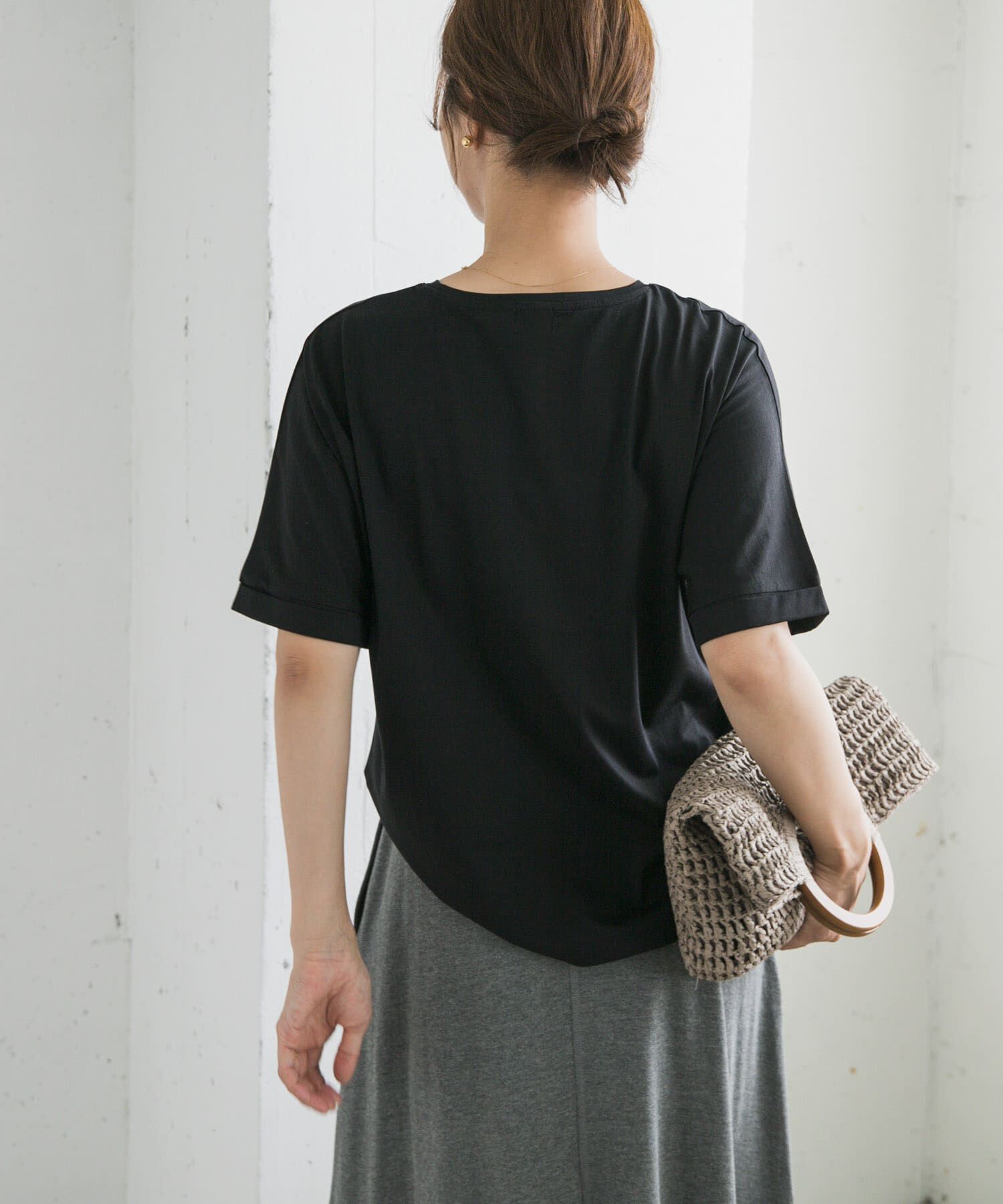 URBAN RESEARCH DOORS「『UVｶｯﾄ/接触冷感 /ﾏｼﾝｳｫｯｼｬﾌﾞﾙ』ｼﾙｷｰｺｯﾄﾝﾛｰﾙ  」|Tシャツ・カットソー|