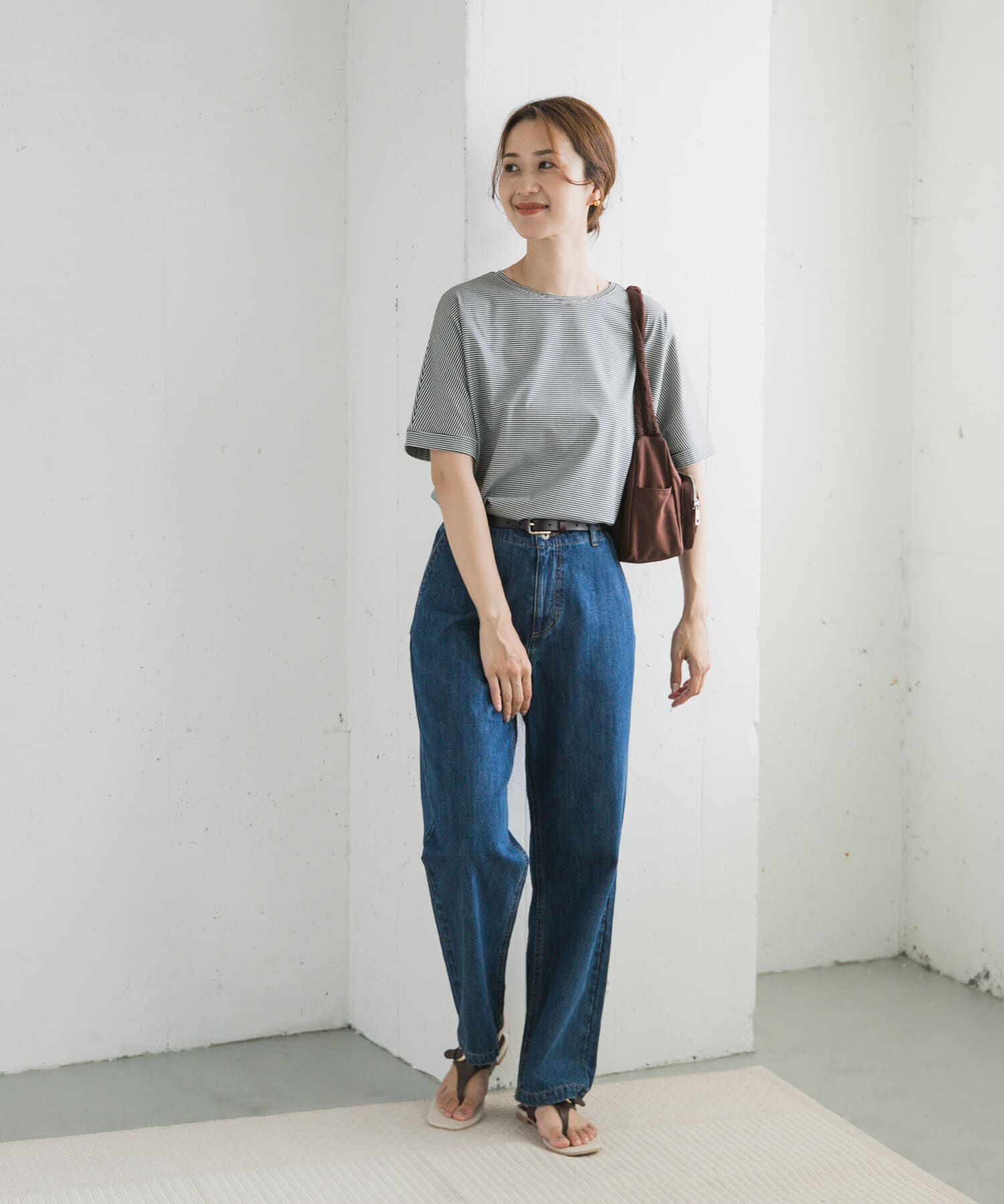 URBAN RESEARCH DOORS「『UVｶｯﾄ/接触冷感 /ﾏｼﾝｳｫｯｼｬﾌﾞﾙ』ｼﾙｷｰｺｯﾄﾝﾛｰﾙ  」|Tシャツ・カットソー|