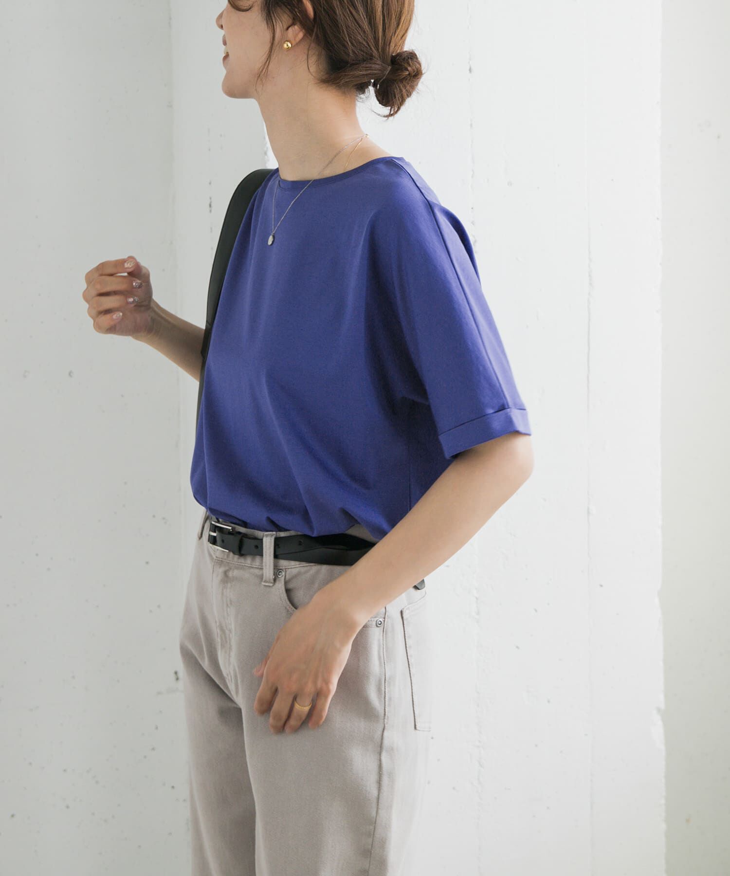 URBAN RESEARCH DOORS「『UVｶｯﾄ/接触冷感 /ﾏｼﾝｳｫｯｼｬﾌﾞﾙ』ｼﾙｷｰｺｯﾄﾝﾛｰﾙ  」|Tシャツ・カットソー|