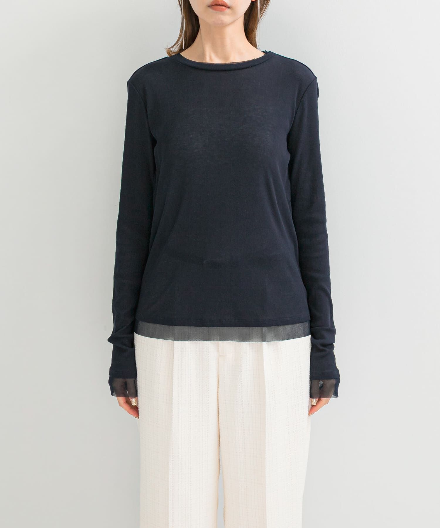 URBAN RESEARCH ROSSO「シアードッキングカットソー」|Tシャツ・カットソー|