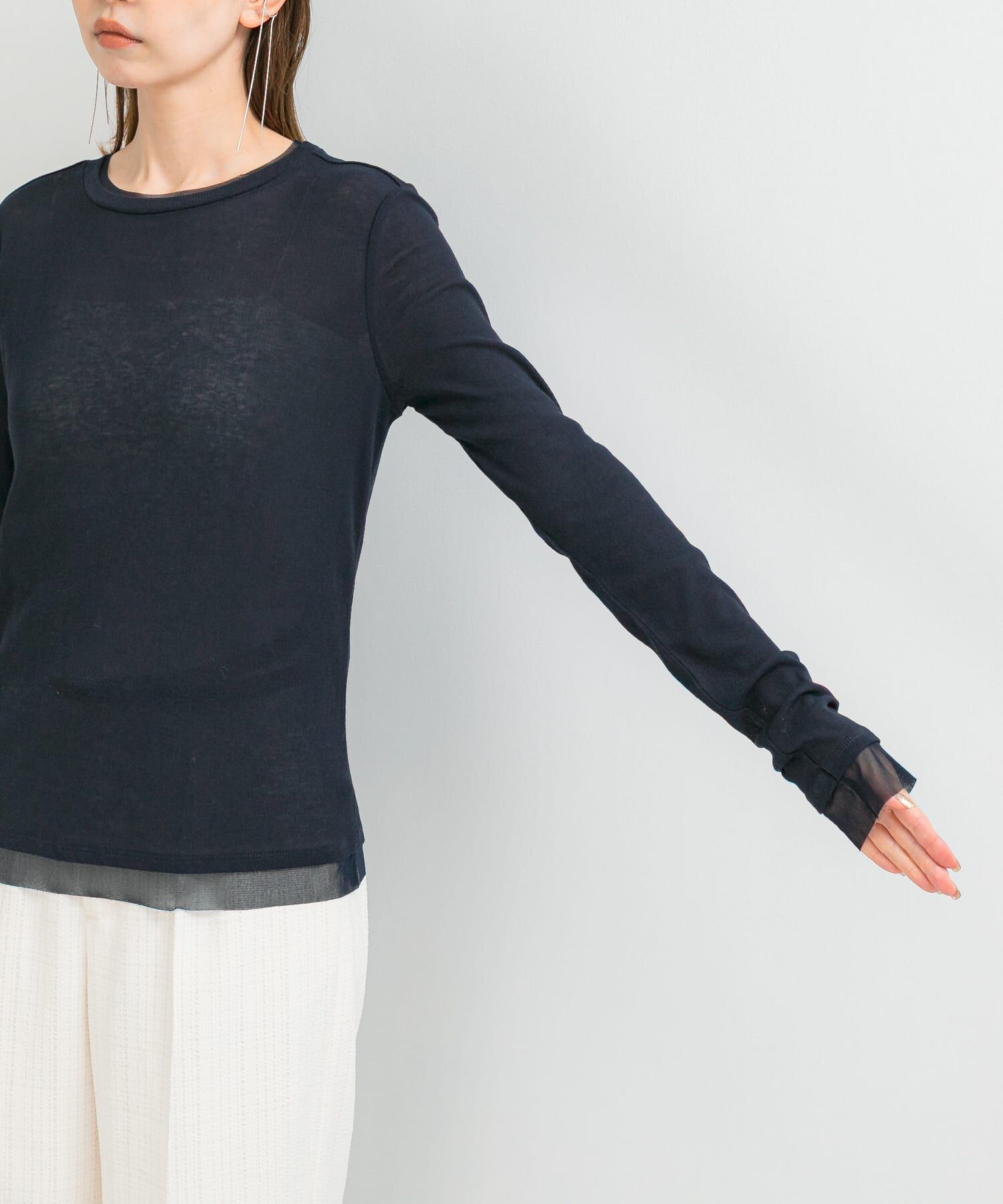 URBAN RESEARCH ROSSO「シアードッキングカットソー」|Tシャツ・カットソー|