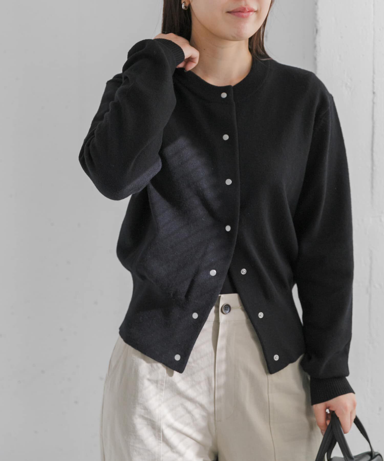 URBAN RESEARCH DOORS「FORK&SPOON　ミラージュクルーネックニットカーディガン」|カーディガン|