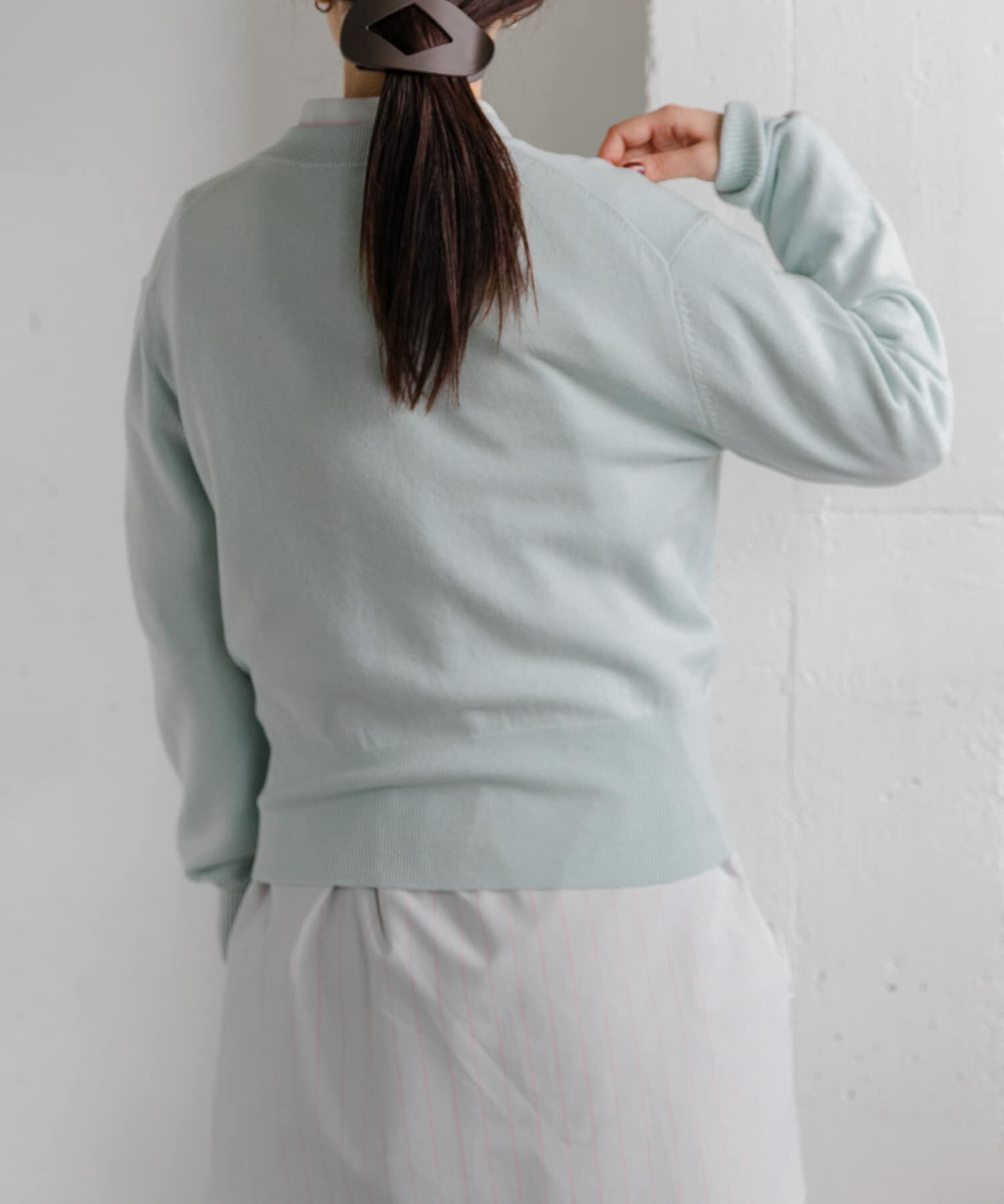 URBAN RESEARCH DOORS「FORK&SPOON　ミラージュクルーネックニットカーディガン」|カーディガン|