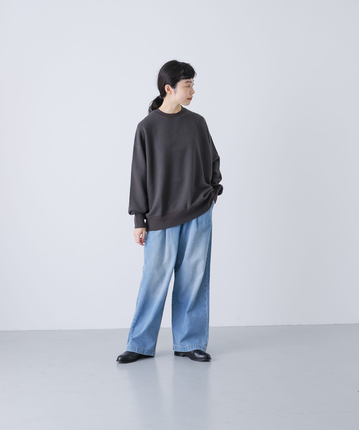 コットンリヨセルスウェットプルオーバー（かぐれ）｜ルミネの