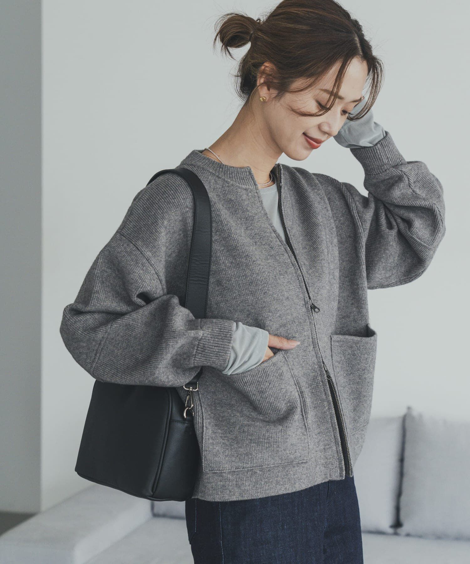 ニットZIPブルゾン（URBAN RESEARCH DOORS）｜ルミネのファッション