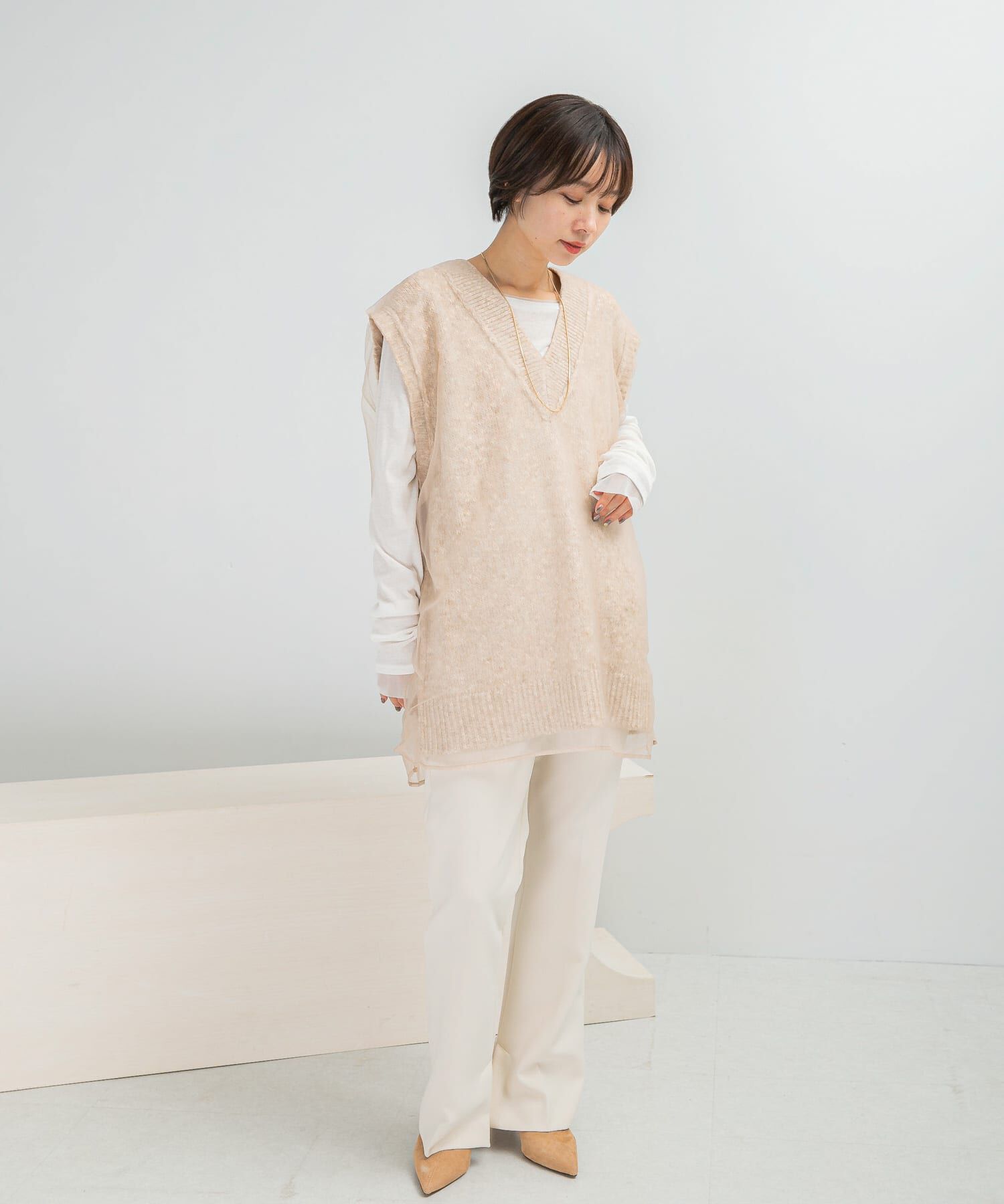 URBAN RESEARCH ROSSO「CHIGNON　リバーオーガンドッキングベスト」|ベスト・ジレ|